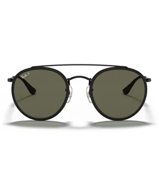 Ray-Ban Polarized Sunglasses , RB3647N Round Double Bridge