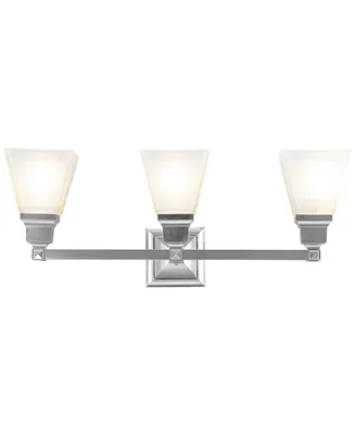 Livex Mission 3- Light Brushed Nickel Vanity