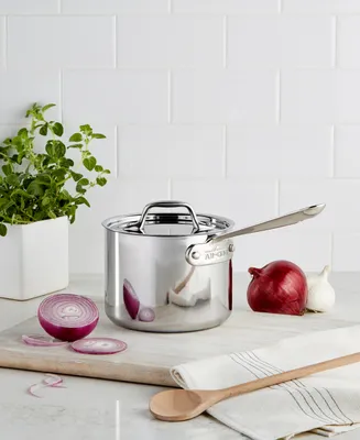 All-Clad Stainless Steel 2 Qt. Covered Saucepan