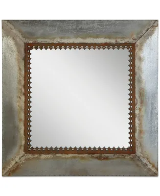 Square Metal-Framed Mirror