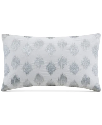 Ink+Ivy Nadia Dot-Embroidered Decorative Pillow, 12" x 18"