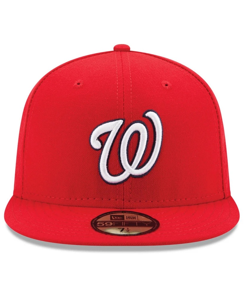 New Era Big Boys and Girls Washington Nationals Authentic Collection 59FIFTY Cap