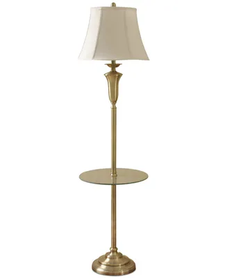 StyleCraft Antique Tray-Table Floor Lamp