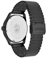 Citizen Men's Drive From Citizen Eco-Drive Black Mesh Stainless Steel Bracelet Watch 42mm