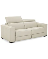 Nevio 82" 2pc Leather Sofa with 2 Power Recliners, Created for Macy's