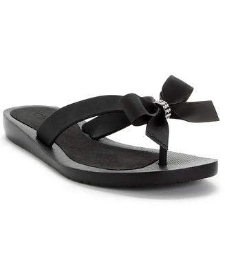 Guess Women's Tutu Eva Fashion Bow Detail Flip Flop Sandals