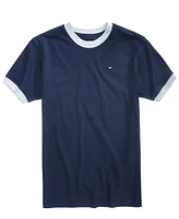 Tommy Hilfiger Toddler and Little Boys Contrast Trim Embroidered Logo Ken Tee
