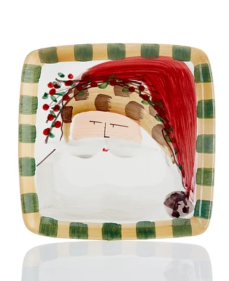 Vietri Old St. Nick Square Animal Salad Plate