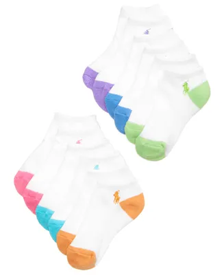 Ralph Lauren 6-Pack Flat Knit Low-Cut Socks, Little Girls & Big