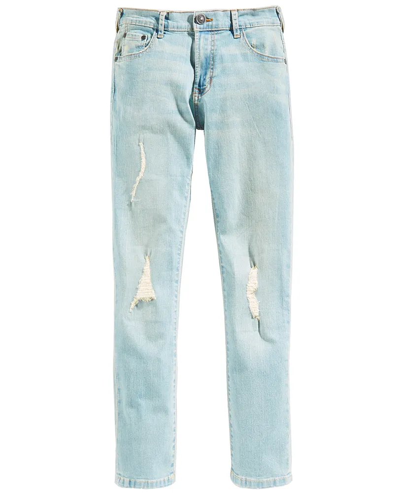 Distressed Denim Slim-Fit Jeans, Big Boys (8-20), Created for Macy's