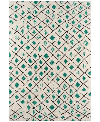 Novogratz by Momeni Bungalow BUN02 Green 2' 3" x 8' Runner Area Rug