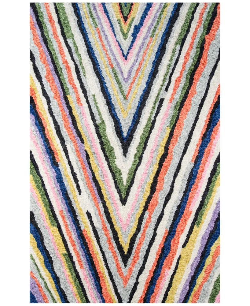 Novogratz by Momeni Bungalow BUN04 Multi 2' 3" x 8' Runner Area Rug