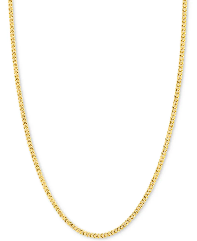 24" Franco Chain Necklace (1-7/8mm) in 14k Gold