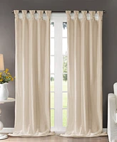 Madison Park Emilia Twist Tab Lined Window Curtain Panel, 50"W x 120"L