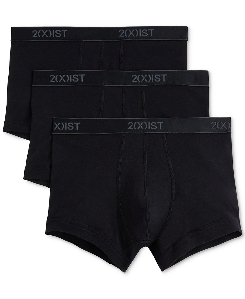 2(x)ist Men's Essential No-Show Trunks 3-Pack