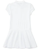 Big Girls Cotton Mesh Short Sleeve Polo Dress