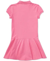 Big Girls Cotton Mesh Short Sleeve Polo Dress