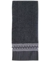 Avanti Braided Cuff Medallion Fingertip Towel, 11" x 18"