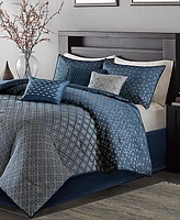 Madison Park Biloxi Jacquard Geometric 7-Pc. Comforter Set