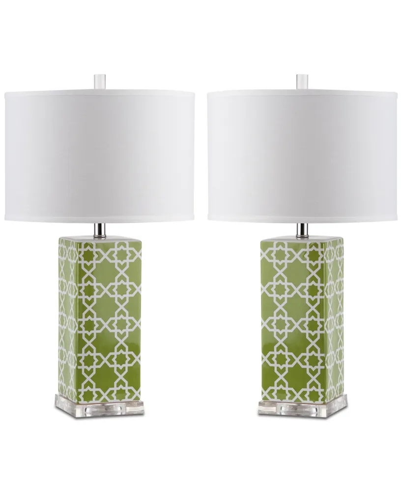 Safavieh Quatrefoil Set of 2 Table Lamps