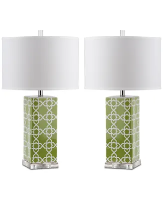 Safavieh Quatrefoil Set of 2 Table Lamps