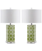 Safavieh Quatrefoil Set of 2 Table Lamps