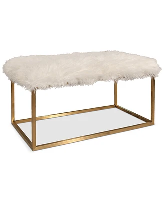 Jameson Faux Fur Ottoman