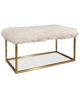 Jameson Faux Fur Ottoman