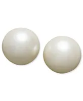 Charter Club Silver-Tone Imitation Pearl (8mm) Stud Earrings, Created for Macy's
