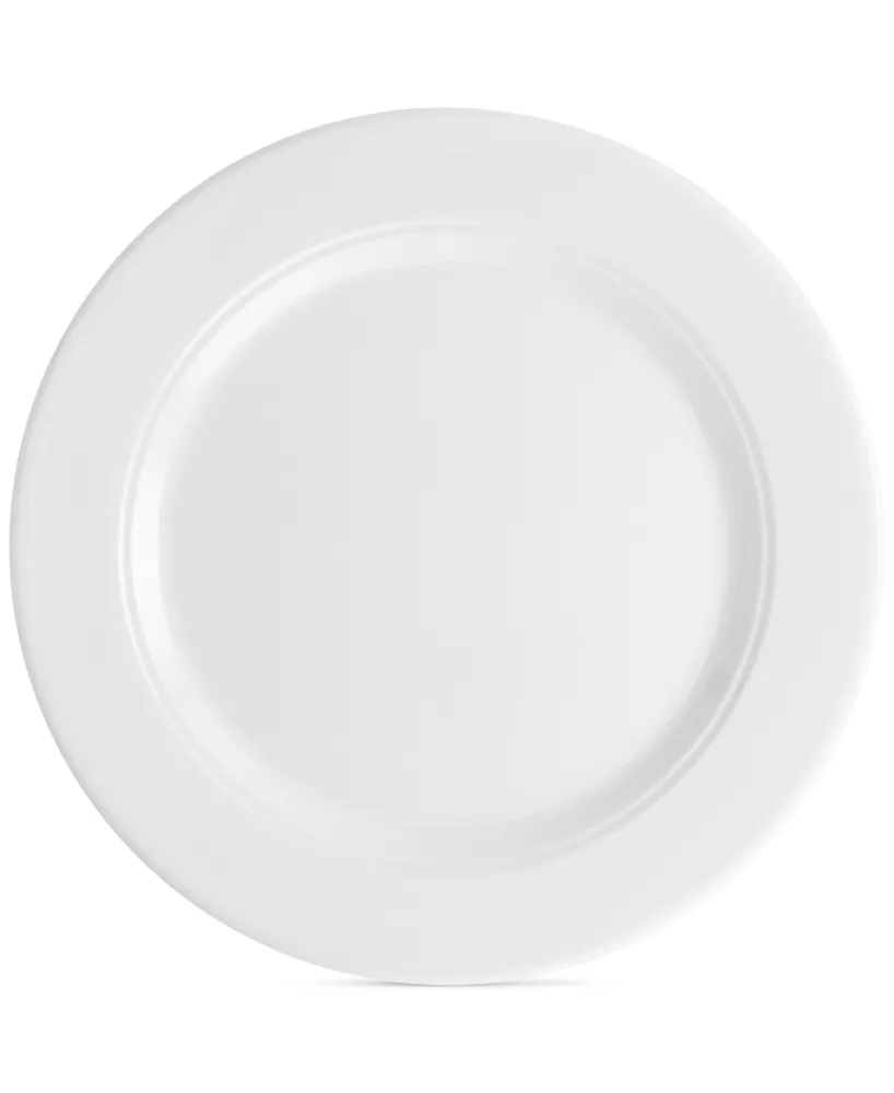 Q Squared Diamond 10.5" Round Melamine Dinner Plate, Set of 4