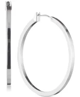 Dkny 1 1/2" Thin Hoop Earrings