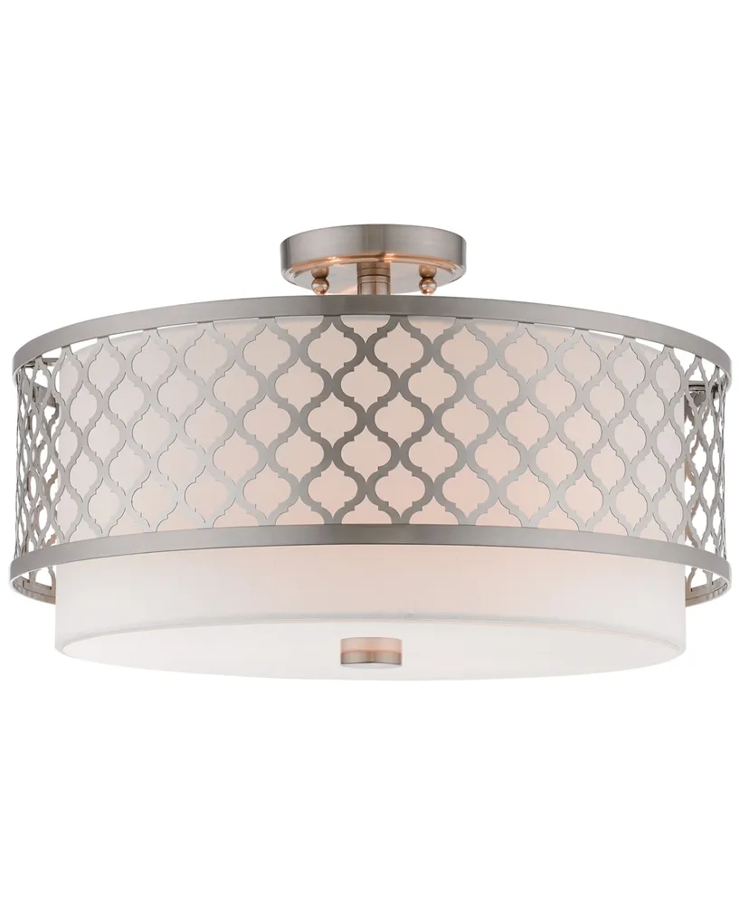 Livex Arabesque 3-Light Semi Flush