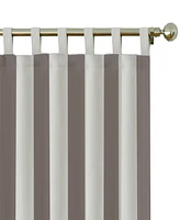 Elrene Home Fashions Highland Stripe Indoor/Outdoor Window Curtain