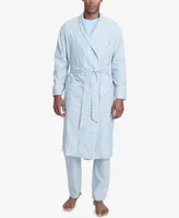 Nautica Men's Windowpane Plaid Cotton Robe