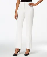 Kasper Straight-Leg Modern Crepe Dress Pants