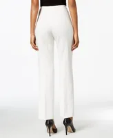 Kasper Straight-Leg Modern Crepe Dress Pants