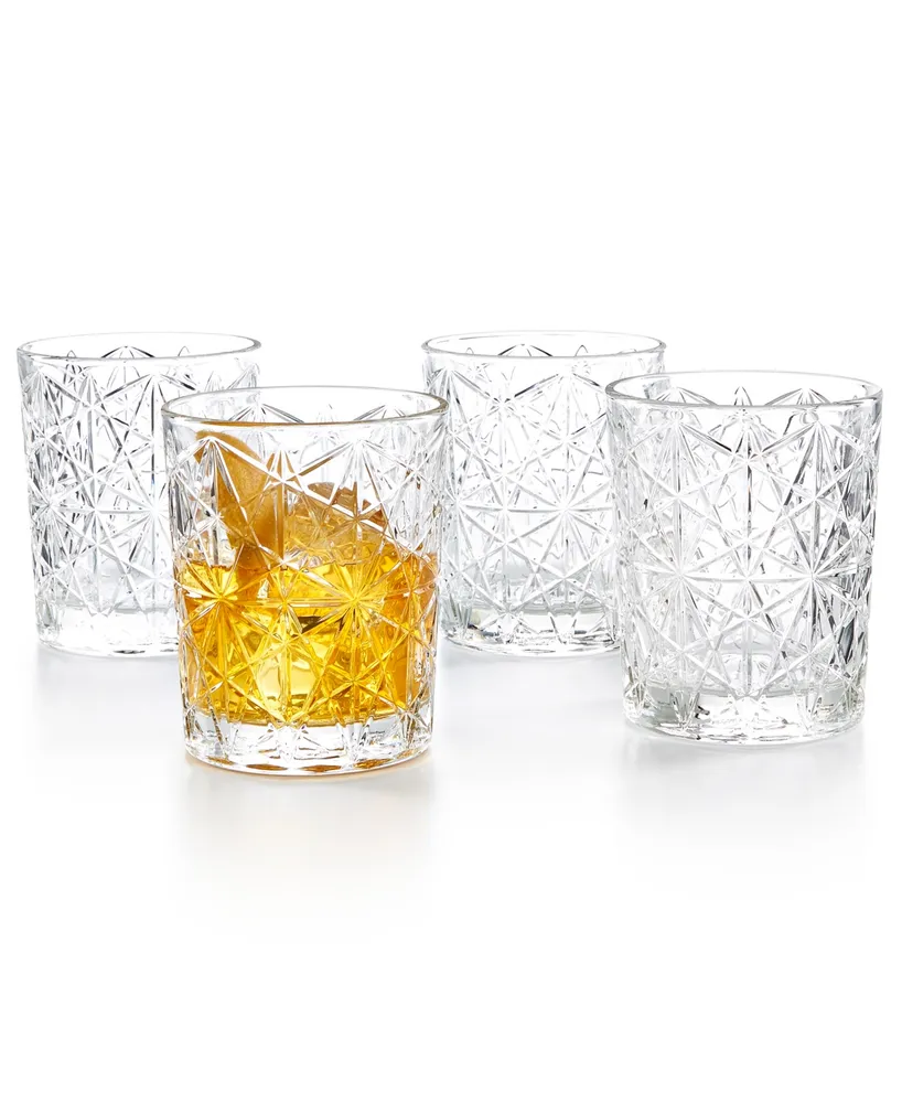 Bormioli Rocco Cassiopea Double Old Fashioned Glass, Set of 4