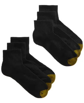 Gold Toe Women's 6-Pack Athletic Half-Cushion Quarter Socks