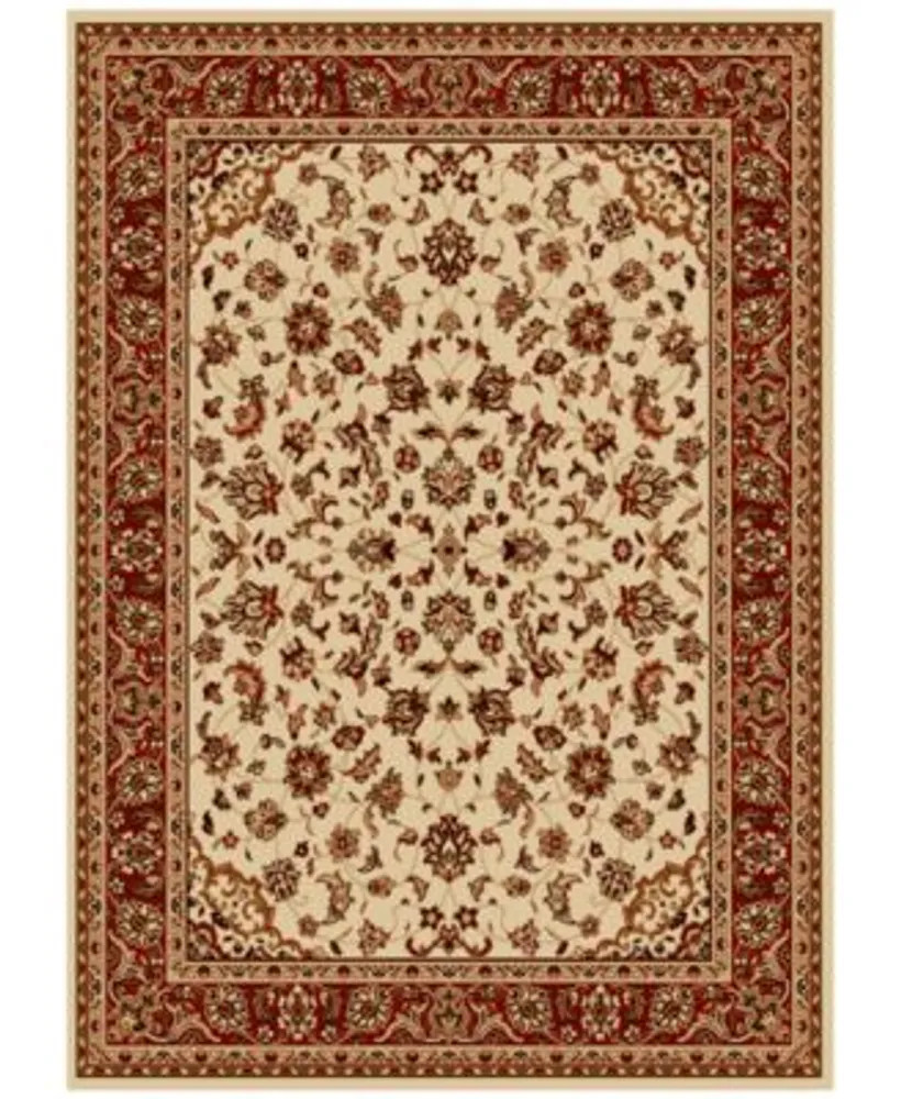 Closeout Km Home Pesaro Kashan Ivory Brick Area Rug Collection