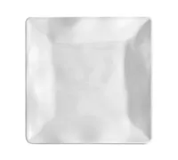 Q Squared Ruffle Melamine Square Bread & Butter Plates, Set of 4
