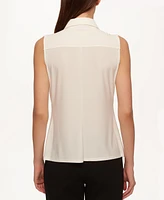 Tommy Hilfiger Women's Sleeveless Button-Up Blouse