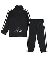 adidas Baby Boys Three Stripe Track Suit, 2 Piece Set