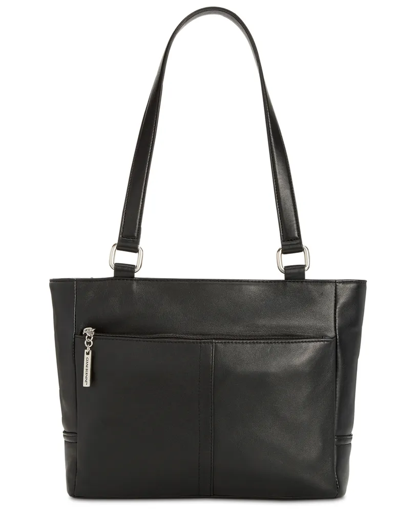 Giani Bernini Nappa Classic Leather Tote, Created for Macy's