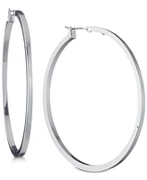 Dkny 2" Thin Hoop Earrings