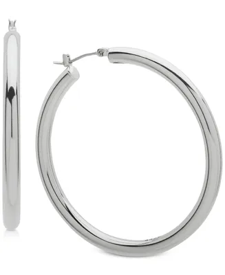 Dkny 2" Thick Hoop Earrings