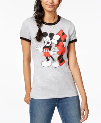 Disney Juniors' Mickey & Minnie Graphic-Print T-Shirt