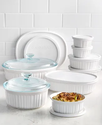 Corningware French White 18-Pc. Bakeware Set