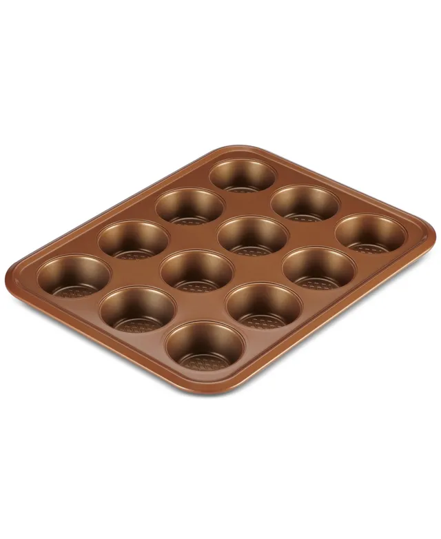 Circulon Symmetry Nonstick Chocolate Brown 12-Cup Muffin Pan - Macy's