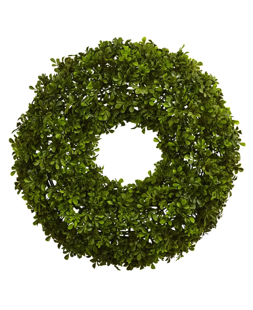 Nearly Natural 22" Boxwood Wreath