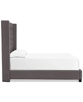 Closeout! Charcoal Monroe Ii Upholstered California King Bed, Created for Macy's